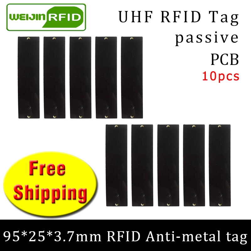 UHF RFID Ƽ ݼ ± 915mhz 868mhz ܰ Higgs3 EPC 10pcs   95*25*3.7mm Ÿ PCB  RFID ±